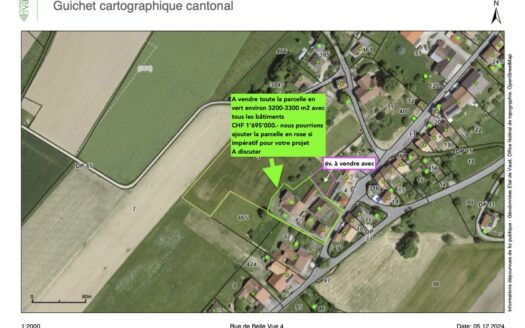 TERRAIN AVEC 3 BÂTIMENTS A VENDRE EN BLOC IDEAL POUR CONSTRUCTEUR