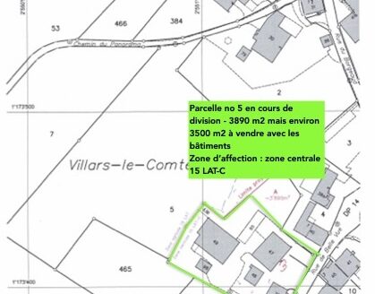 TERRAIN AVEC 3 BÂTIMENTS A VENDRE EN BLOC IDEAL POUR CONSTRUCTEUR